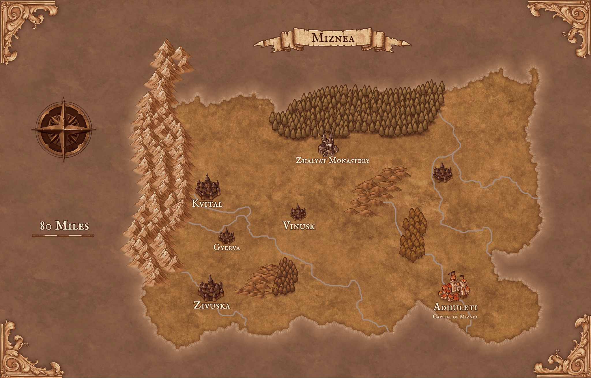 small map image of Miznea
